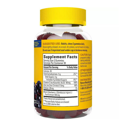 Nature Made Elderberry Gummies - 60 Count