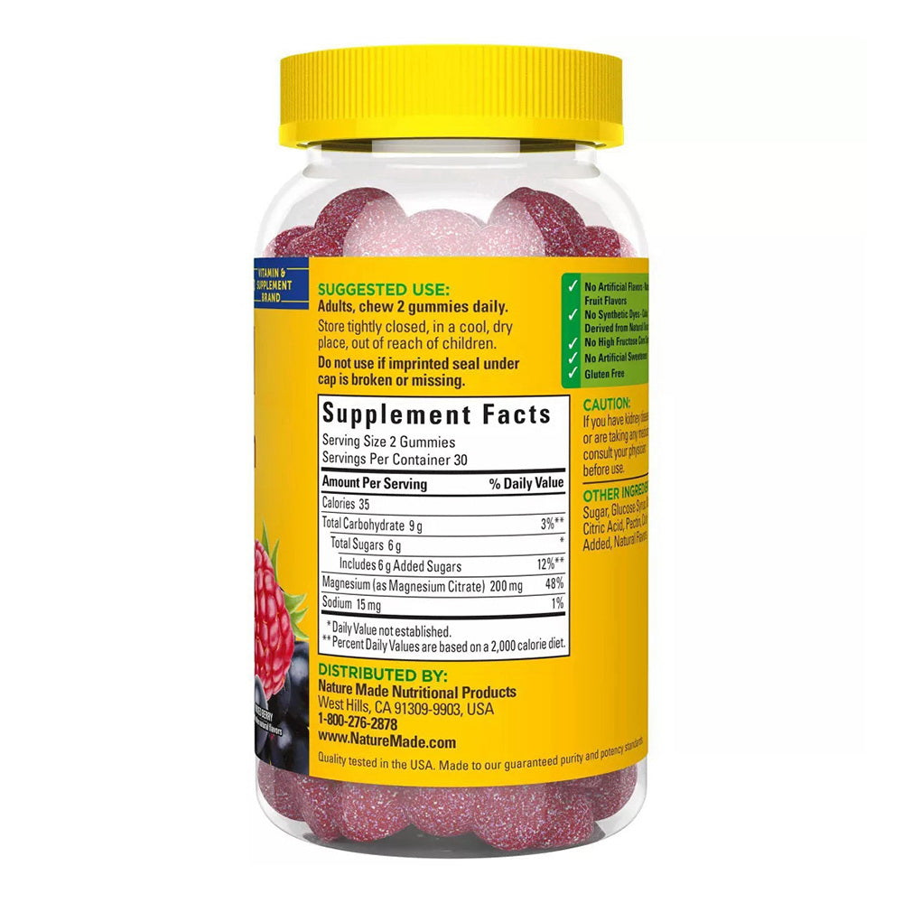 Nature Made High Absorption Magnesium Citrate 60 Gummies