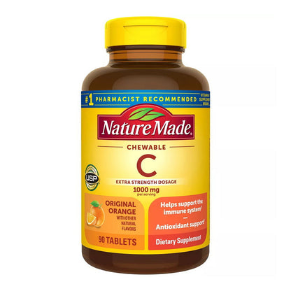 Nature Made Extra Strength Dosage Chewable Vitamin C 1000 Mg, 90 Tablets