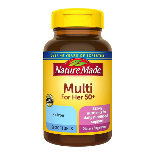 Nature Made Multi For Her 50 Plus, 60 Softgels