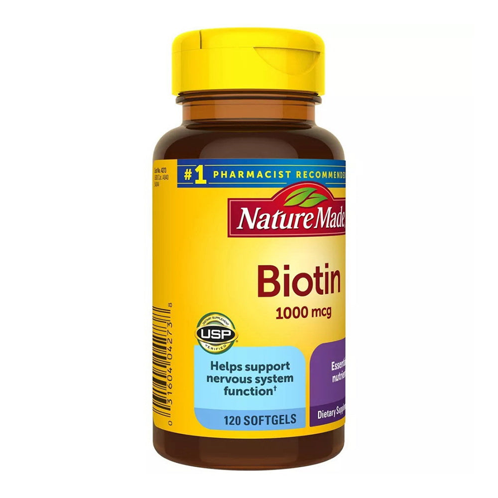 Nature Made Biotin 1000 Mcg Softgels 120 Ea