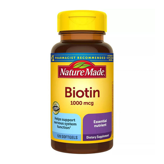Nature Made Biotin 1000 Mcg Softgels 120 Ea
