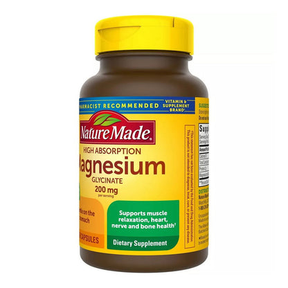 Nature Made Magnesium Glycinate 200 Mg Per Serving,