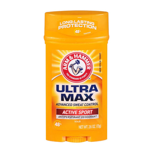 Arm & Hammer Active Sport Ultramax Invisible Solid Antiperspirant & Deodorant - 2.6 Oz