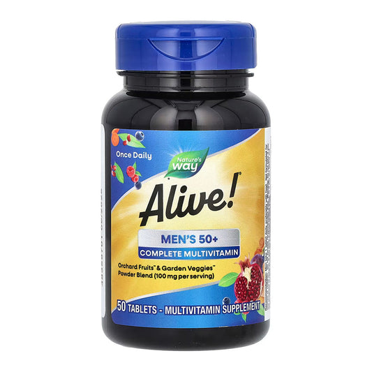Natures Way Alive Mens 50+ Complete Multivitamin - 50 Tablets