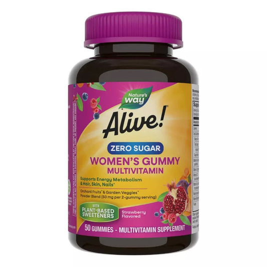 Alive Zero Sugar Women's Gummy Multivitamin, 50 Ct