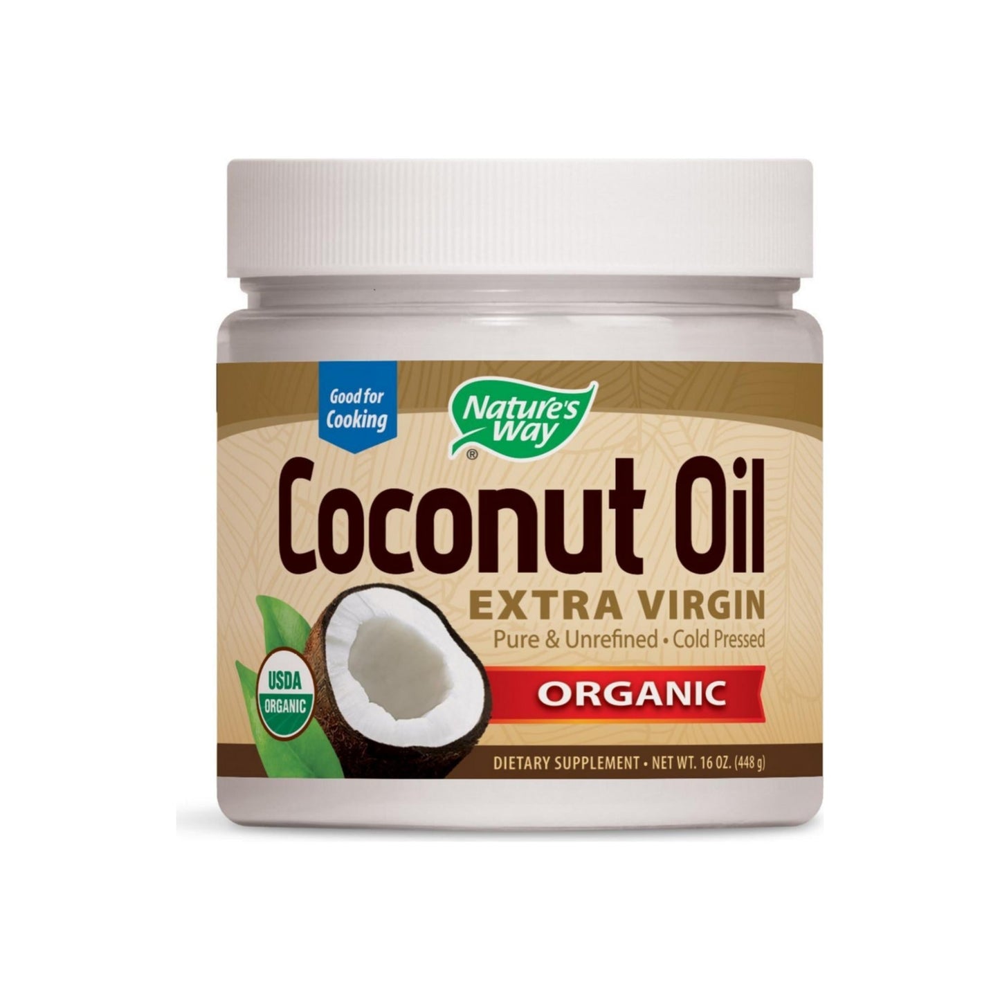 Nature'S Way Organic Coconut Oil, Extra Virgin 16 Oz