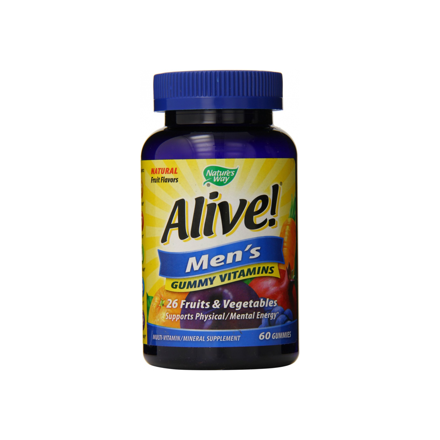 Nature'S Way Alive Men'S Gummy Vitamins, Fruit Flavors 60 Ea