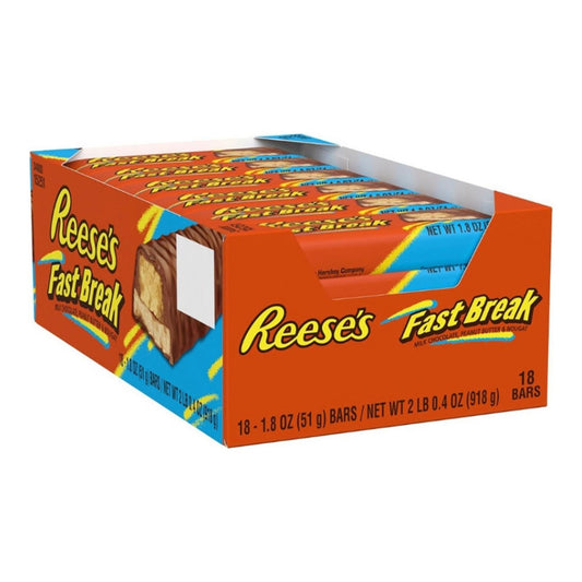 Reese'S Fast Break Candy Bars, 1.8 Oz Bars 18 Ct