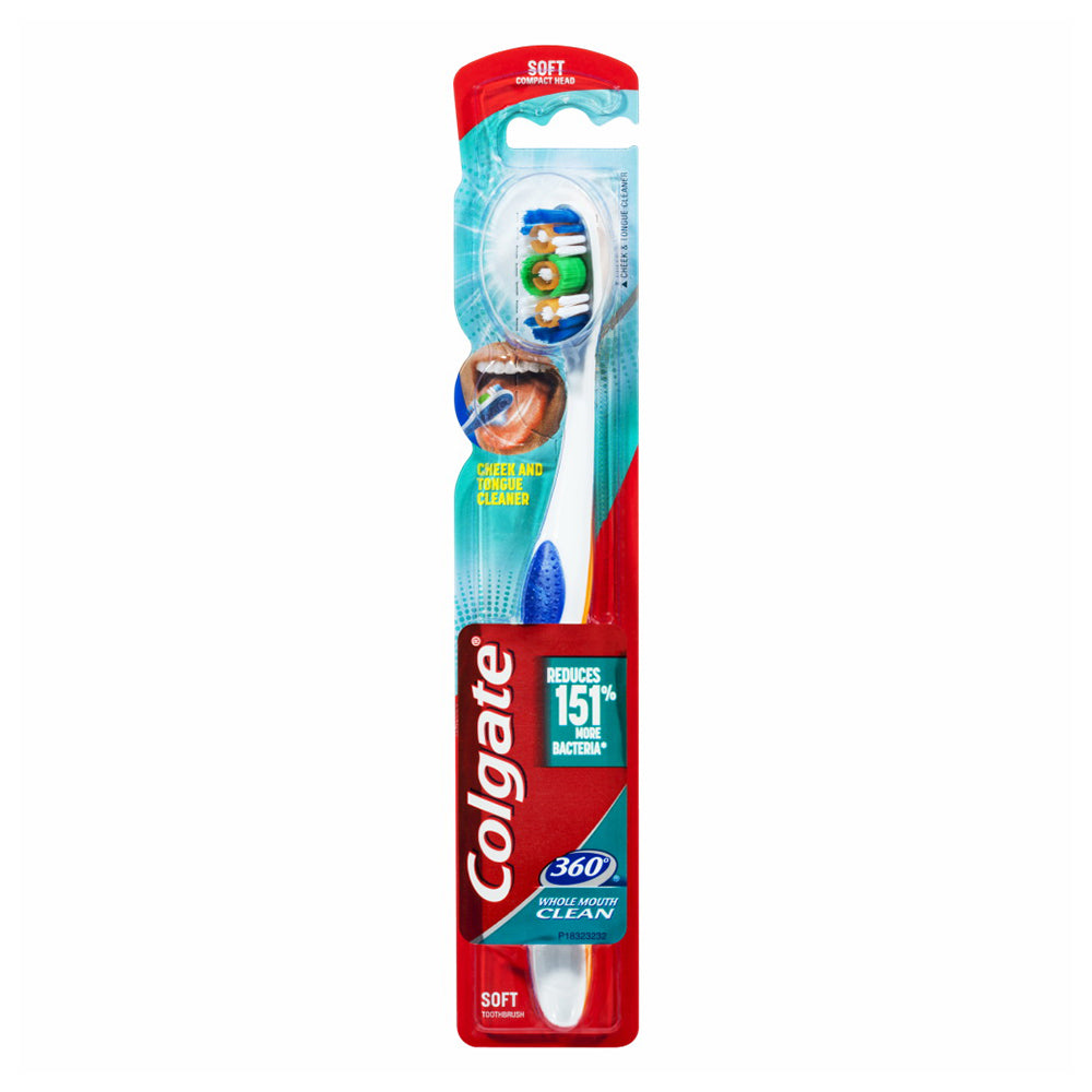 Colgate 360 Advanced 4 Zone Toothbrush, Soft