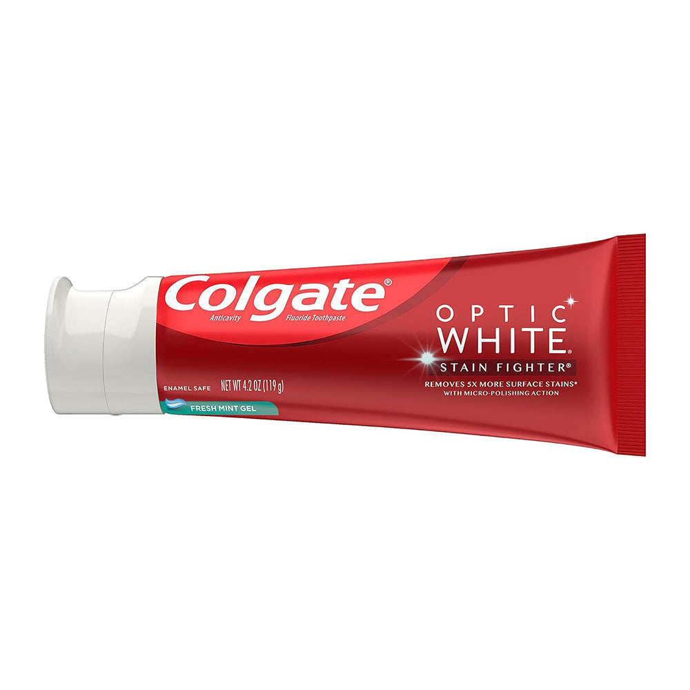 Colgate Optic White Stain Fighter Fresh Mint Gel, 4.2 Oz