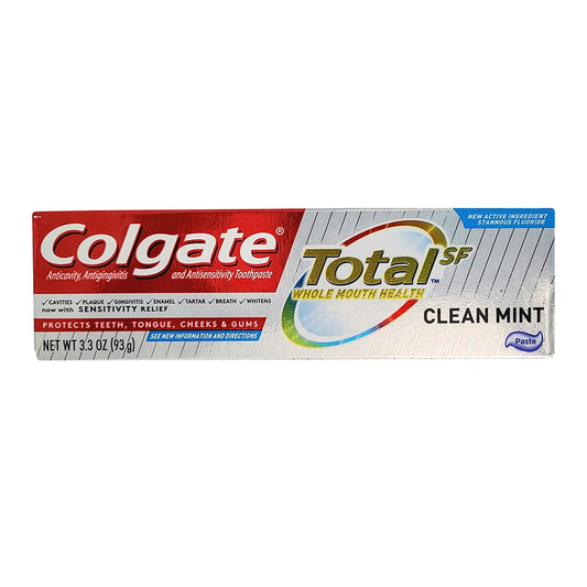 Colgate Total Anticavity Fluoride And Antigingivitis Toothpaste, Mint, 3.3 Oz