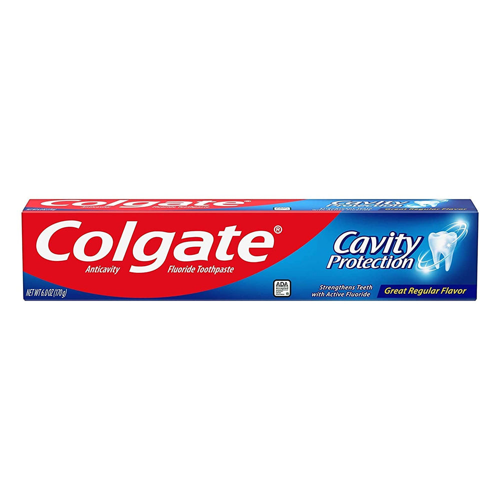 Colgate Cavity Protection Regular Fluoride Toothpaste, White, 6 Oz