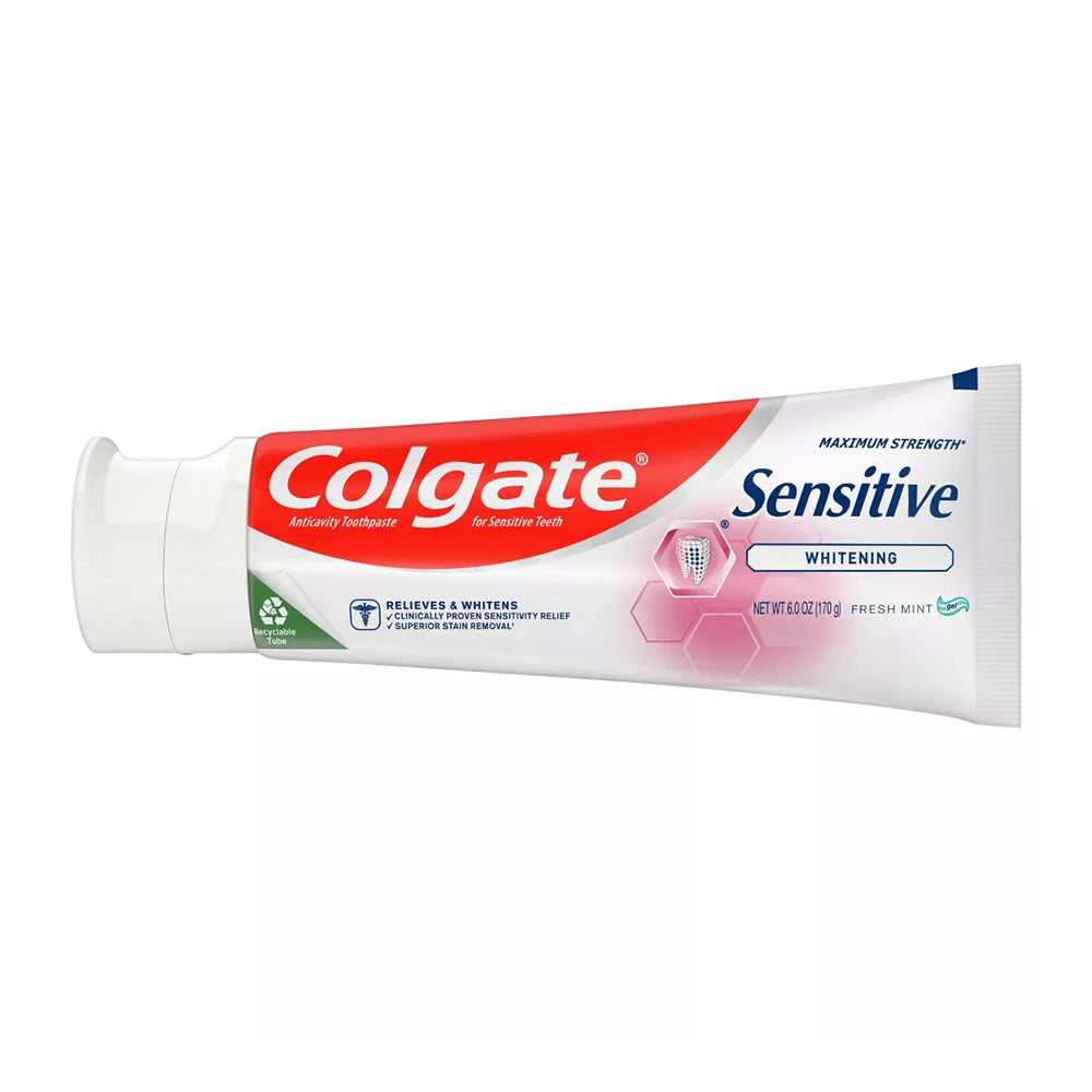 Colgate Sensitive Toothpaste Stain Removing Toothpaste, Mint, 6 Oz