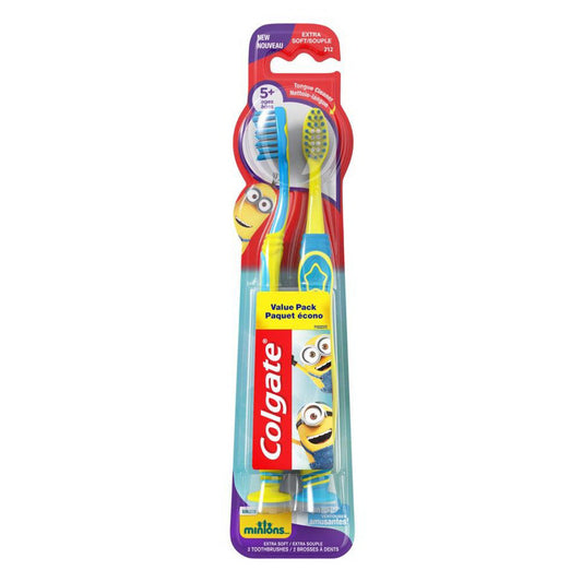 Colgate Kids Minions Toothbrush, 2 Count