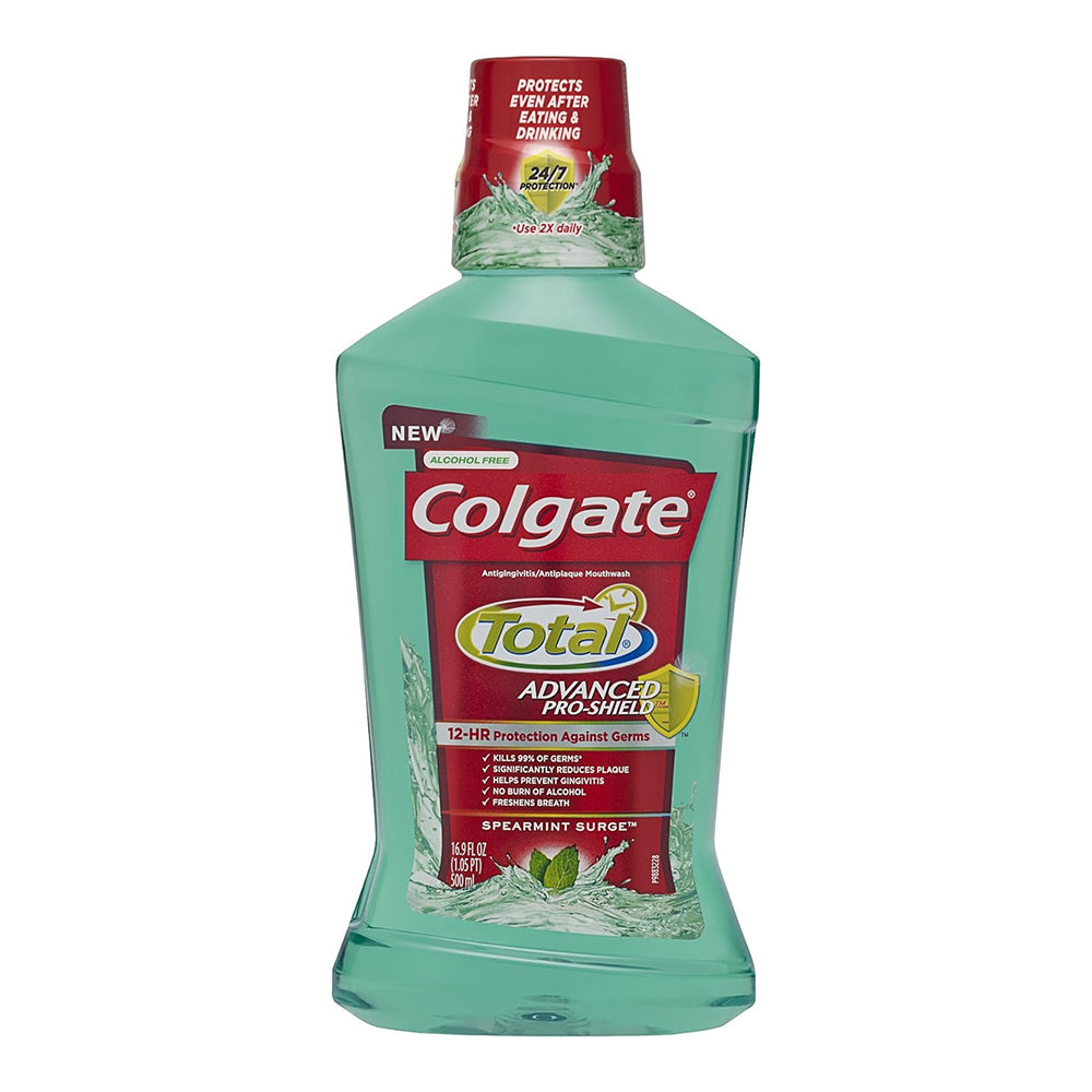 Colgate Total Advanced Pro-Shield Mouthwash, Spearmint Surge - 500 Ml