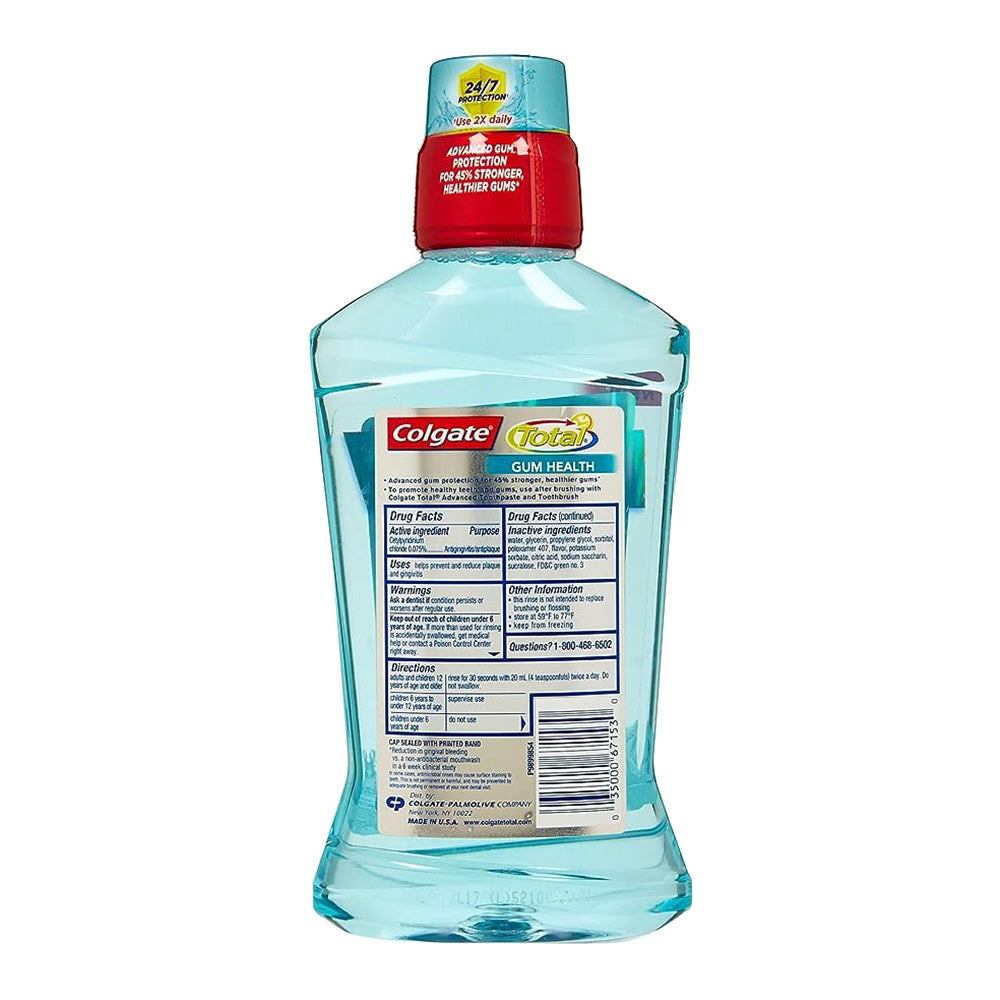 Colgate Total Gum Health CareAntiplaque Mouthwash, Clean Mint 16.90 Oz