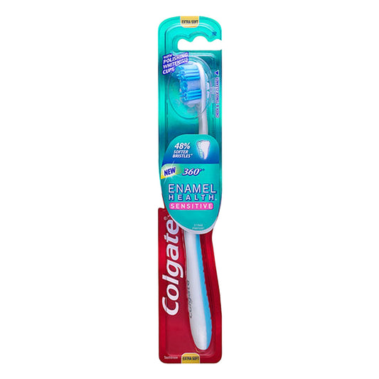 Colgate 360 Enamel Health CareSensitive Toothbrush, Extra Soft - 1 Ea