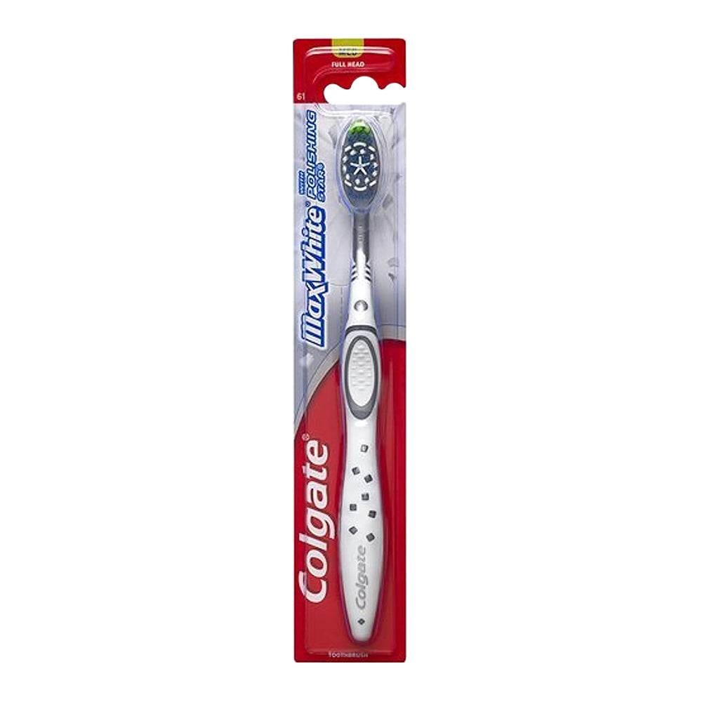Colgate Max White Full Head Toothbrush, Medium - 1 Ea