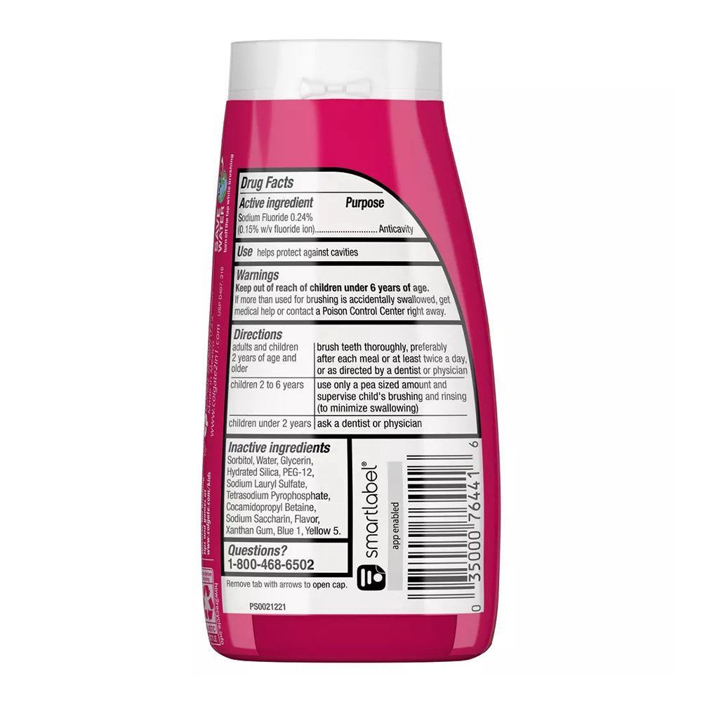 Colgate Childrens 2 In 1 Toothpaste And Mouthwash, Watermelon Flavor - 4.6 Oz