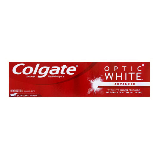 Colgate Optic White Advanced Teeth Whitening Toothpaste Sparkling White - 4.5 Oz