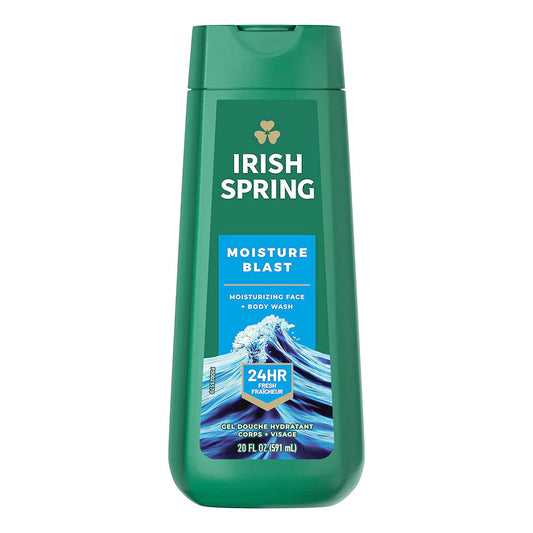 Irish Spring Moisture Blast Body Wash For Men, 20 Oz