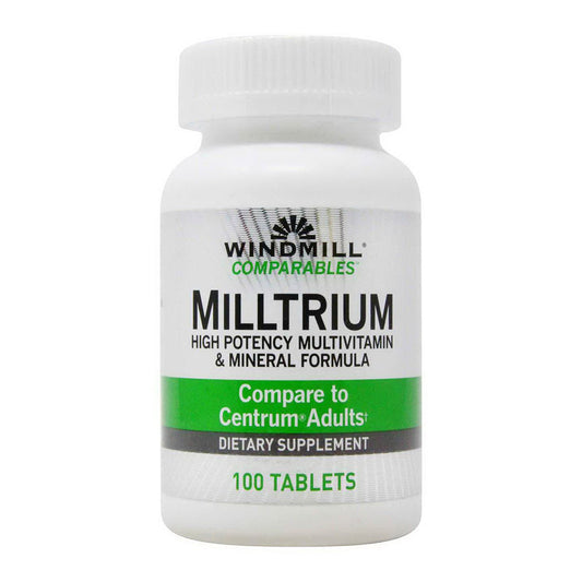 Windmill Comparables Milltrium High Potency Multivitamin And Mineral Formula Tablets, 100 Ea
