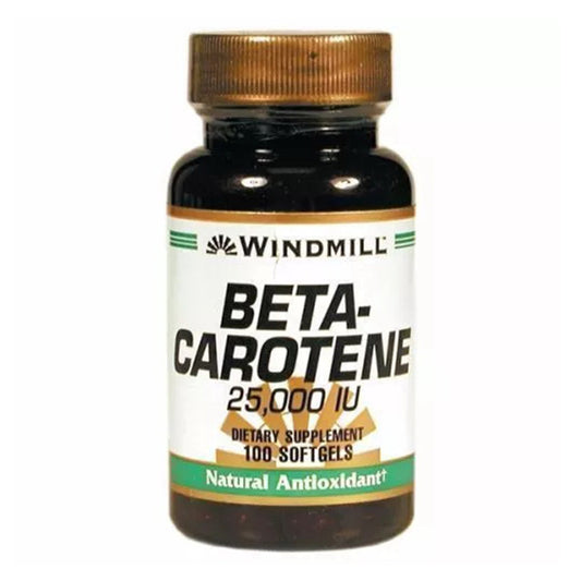 Windmill Beta Carotene 25,000 Iu Softgels 100 Soft Gels