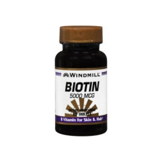 Windmill Biotin 5000 Mcg Tablets 60 Tablets