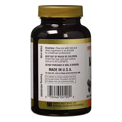 Windmill Vitamin C-500 Chewable Wafers 50 Tablets