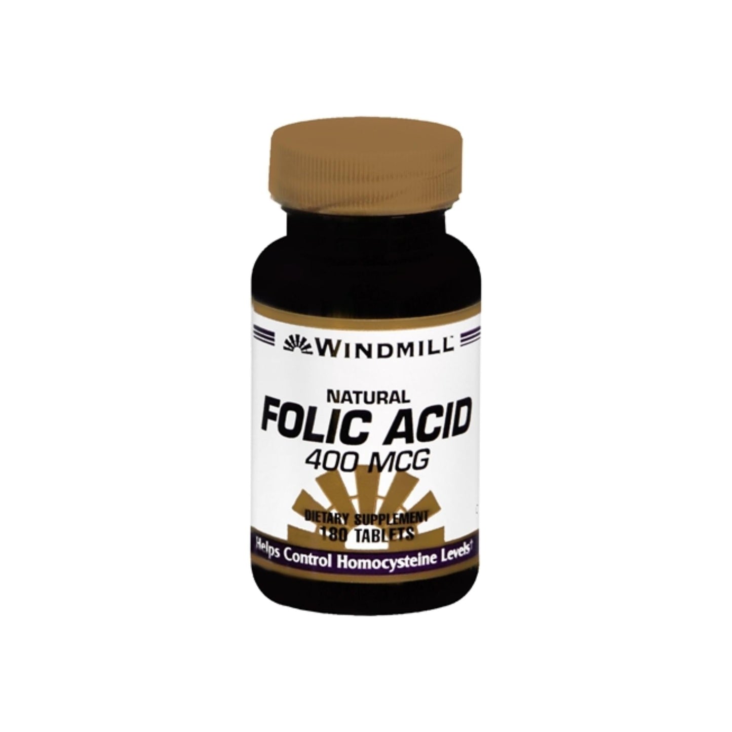 Windmill Folic Acid 400 Mcg Tablets Natural 180 Tablets