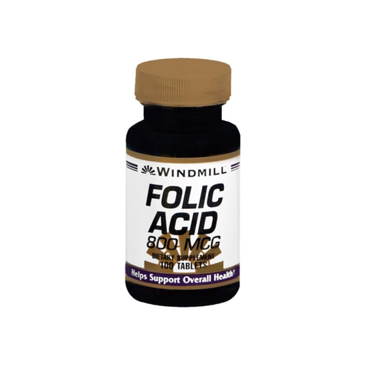 Windmill Folic Acid 800 Mcg Tablets 100 Tablets
