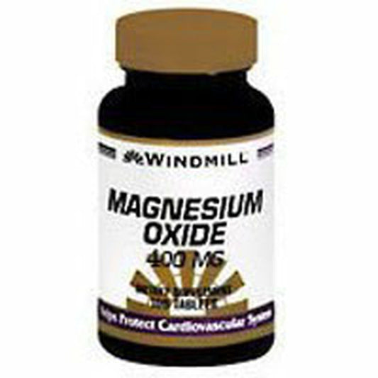 Windmill Magnesium Oxide Tb 400 Mg Dietary Supplement, 60 Ea