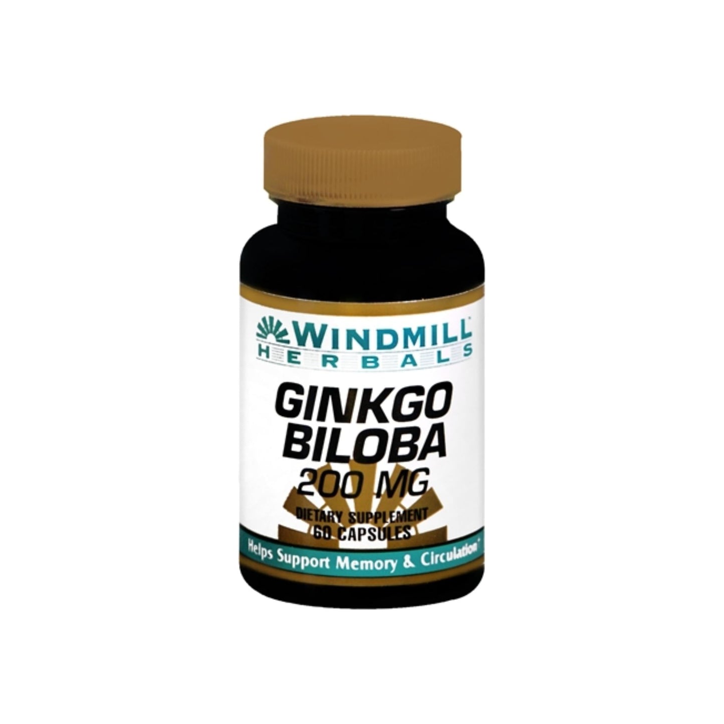 Windmill Herbals Ginkgo Biloba 200 Mg Capsules 60 Capsules