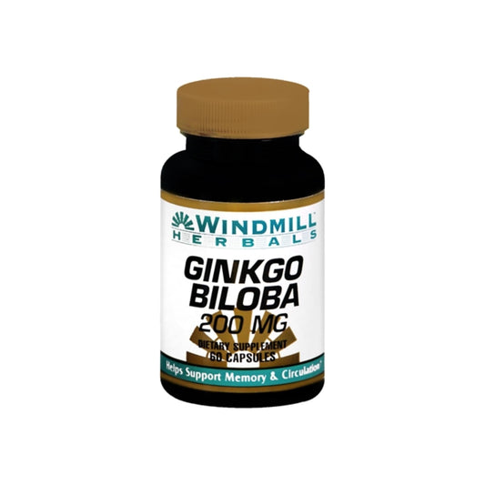 Windmill Herbals Ginkgo Biloba 200 Mg Capsules 60 Capsules