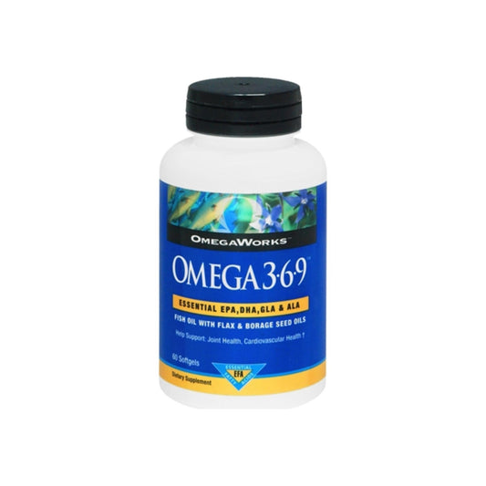 Omegaworks Omega 3-6-9 Softgels 60 Soft Gels