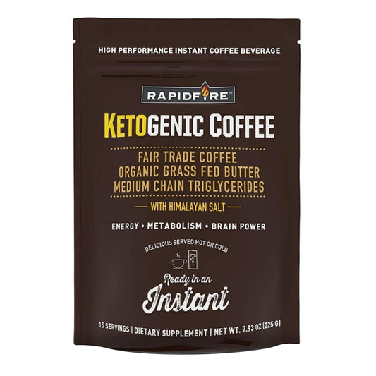 Rapidfire Ketogenic Fair Trade Coffee Instant Mix, 7.93 Oz
