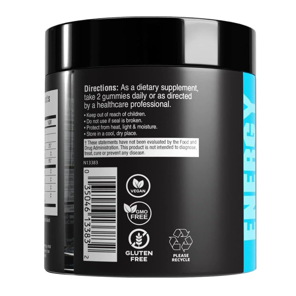 Cybergenics Pre Workout Gummies, Blue Raspberry - 60 Gummies