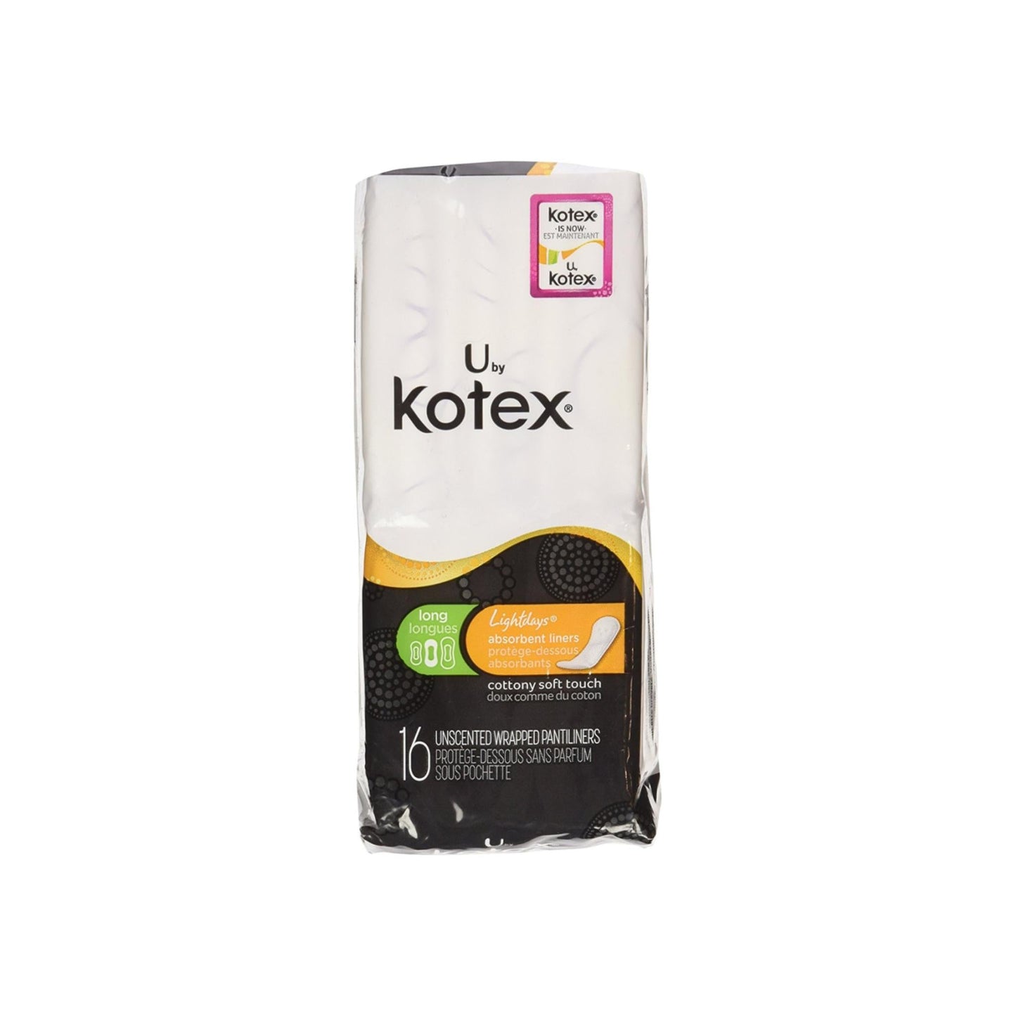 U By Kotex Lightdays Liner, Long 16 Ea