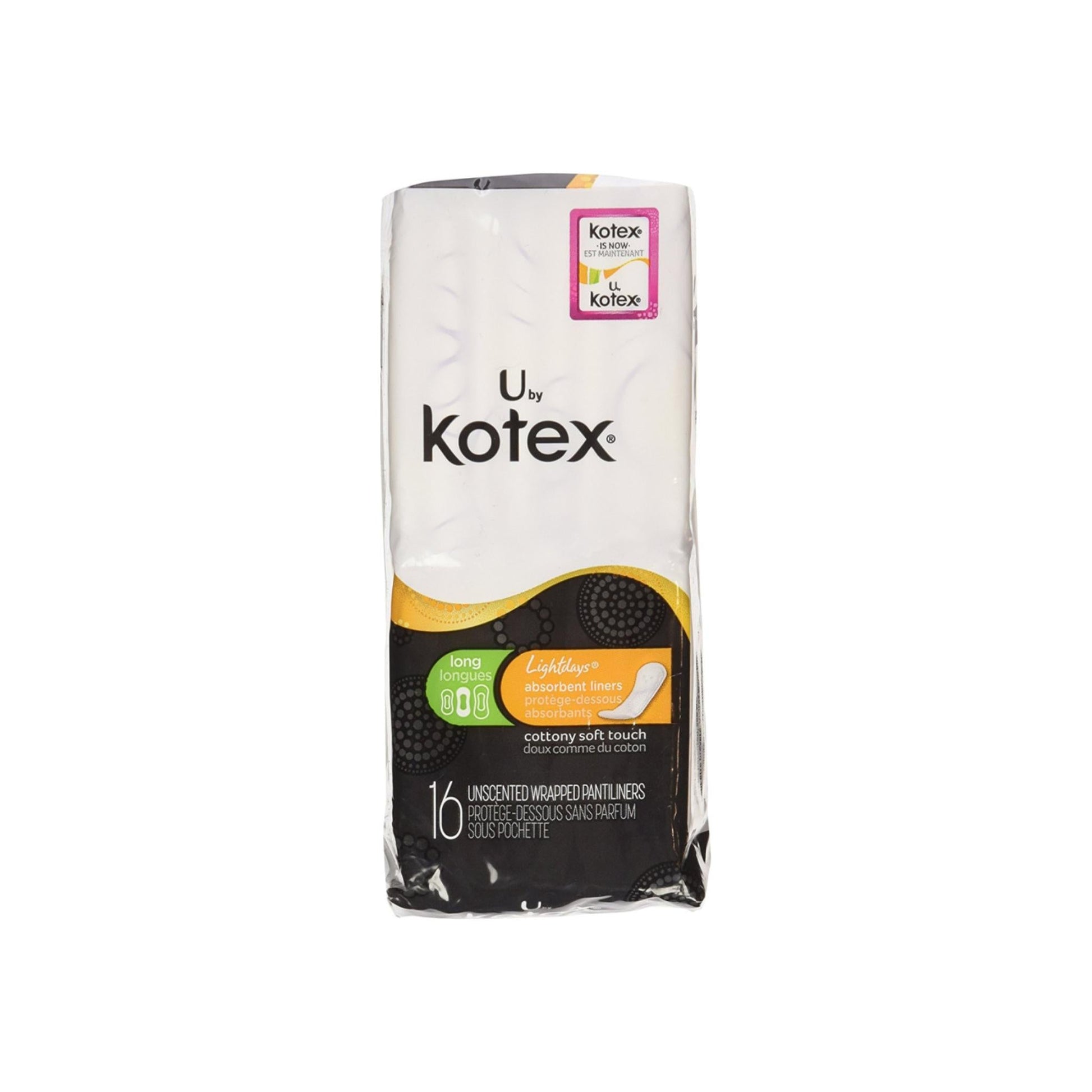 U By Kotex Lightdays Liner, Long 16 Ea