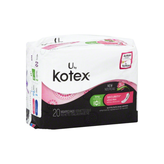 Kotex Ultra Thin Pads Long 20 Each