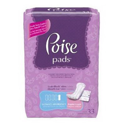 Poise Ultimate Absorbency Pads - 33 Ea,
