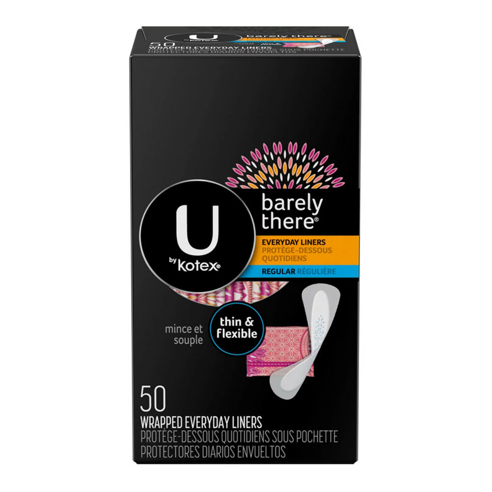 U By Kotex Barely There Thin Liners 50 Ea