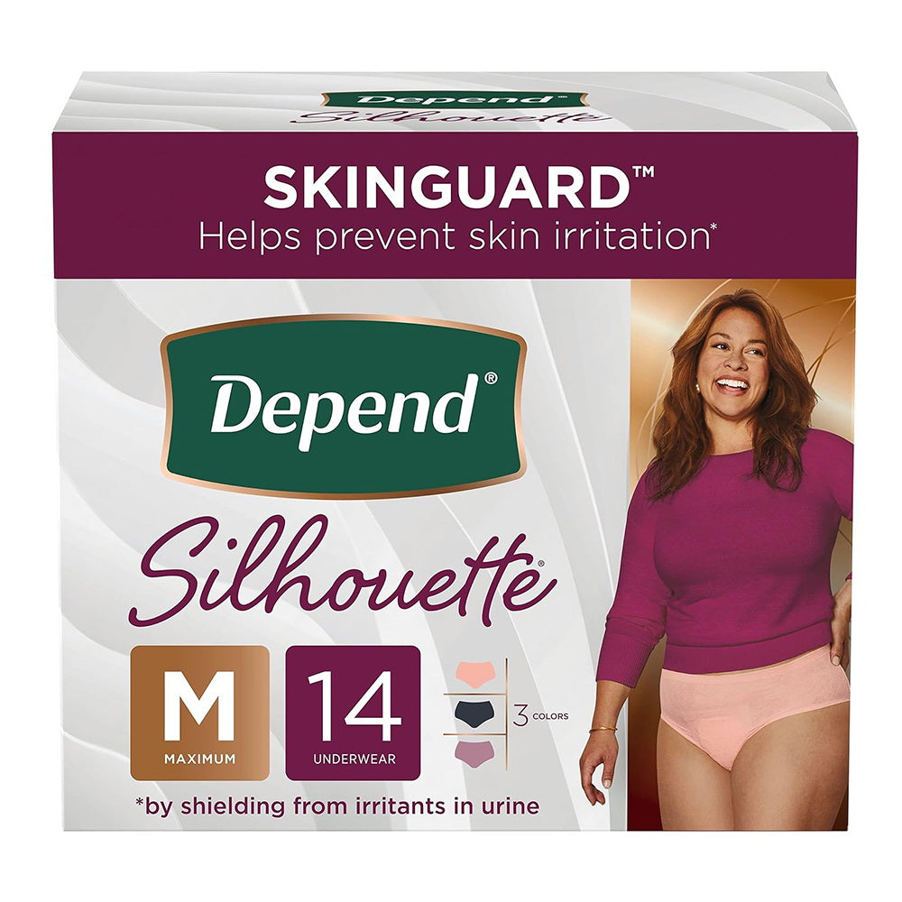 Depend Silhouette Underwear - Medium - 14 Count