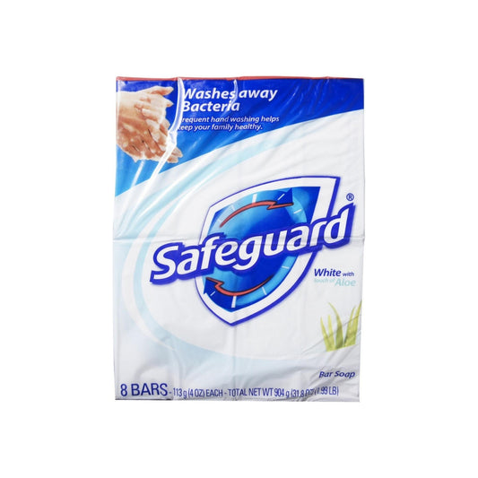 Safeguard Antibacterial Deodorant Soap White With Aloe