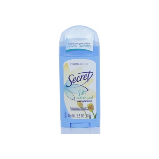 Secret Anti-Perspirant Deodorant Invisible Solid Spring Breeze 2.60 Oz
