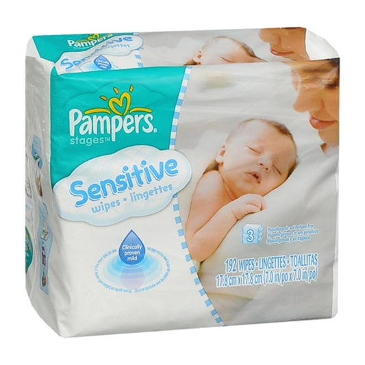 Pampers Sensitive Wipes Refill 192 Each