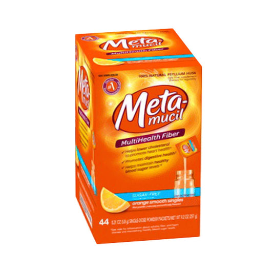 Metamucil Orange Sugar Free Smooth Texture Powder Packets - 44 Ea