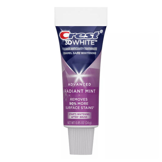 Crest 3D White Radiant Mint, Teeth Whitening Toothpaste, .85 Oz