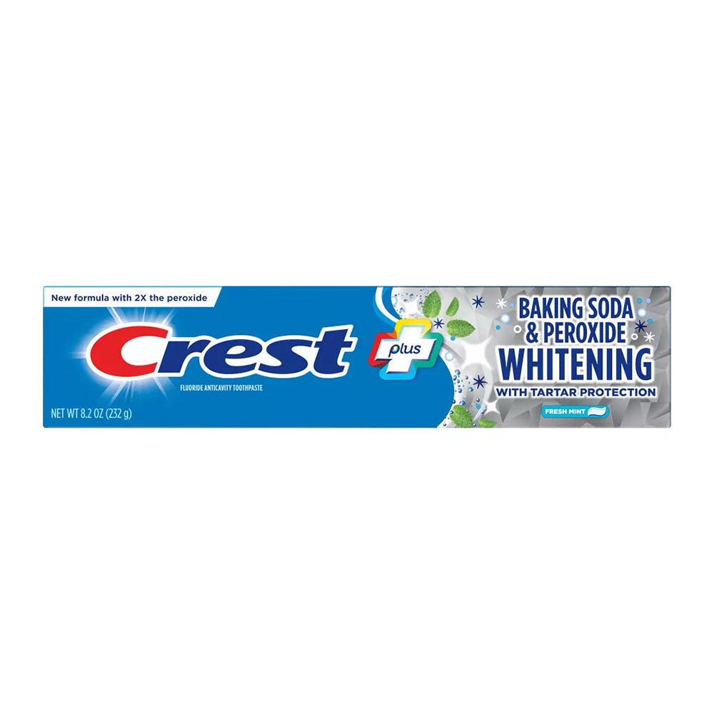 Crest Cavity & Tartar Protection Toothpaste, Whitening Baking Soda & Peroxide, 8.2 Oz
